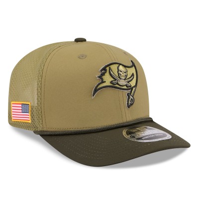 Бейсболка Tampa Bay Buccaneers New Era Green 2025 Salute to Service 9SEVENTY