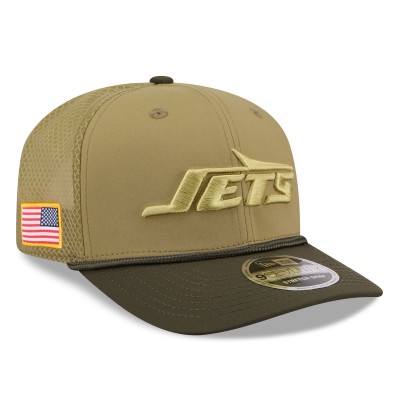 Бейсболка New York Jets New Era Green 2025 Salute to Service 9SEVENTY