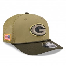 Бейсболка Green Bay Packers New Era Green 2025 Salute to Service 9SEVENTY