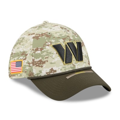 Бейсболка Washington Commanders New Era Camo 2025 Salute to Service 39THIRTY