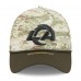 Бейсболка Los Angeles Rams New Era Camo 2025 Salute to Service 39THIRTY