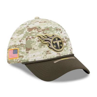 Бейсболка Tennessee Titans New Era Camo 2025 Salute to Service 39THIRTY