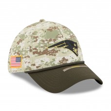 Бейсболка New England Patriots New Era Camo 2025 Salute to Service 39THIRTY