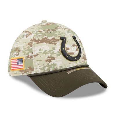 Бейсболка Indianapolis Colts New Era Camo 2025 Salute to Service 39THIRTY