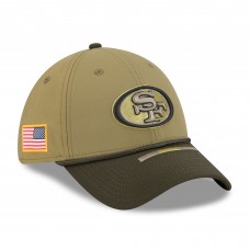 Бейсболка San Francisco 49ers New Era Green 2025 Salute to Service 39THIRTY