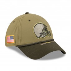 Бейсболка Cleveland Browns New Era Green 2025 Salute to Service 39THIRTY