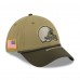 Бейсболка Cleveland Browns New Era Green 2025 Salute to Service 39THIRTY