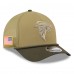 Бейсболка Atlanta Falcons New Era Green 2025 Salute to Service 9FORTY A-Frame M-Crown