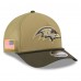 Бейсболка Baltimore Ravens New Era Green 2025 Salute to Service 9FORTY A-Frame M-Crown