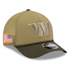 Бейсболка Washington Commanders New Era Green 2025 Salute to Service 9FORTY A-Frame M-Crown
