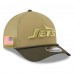 Бейсболка New York Jets New Era Green 2025 Salute to Service 9FORTY A-Frame M-Crown
