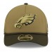 Бейсболка Philadelphia Eagles New Era Green 2025 Salute to Service 9FORTY A-Frame M-Crown