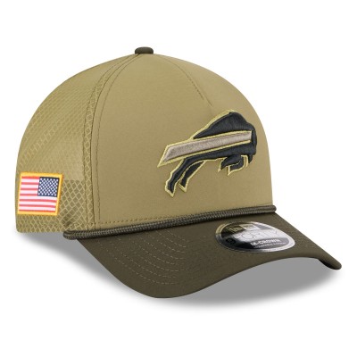 Бейсболка Buffalo Bills New Era Green 2025 Salute to Service 9FORTY A-Frame M-Crown