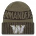 Washington Commanders New Era Dark Green 2025 Salute to Service Cuffed Knit Hat