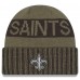 New Orleans Saints New Era Dark Green 2025 Salute to Service Cuffed Knit Hat