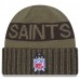 New Orleans Saints New Era Dark Green 2025 Salute to Service Cuffed Knit Hat