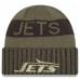 New York Jets New Era Dark Green 2025 Salute to Service Cuffed Knit Hat