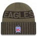 Philadelphia Eagles New Era Dark Green 2025 Salute to Service Cuffed Knit Hat