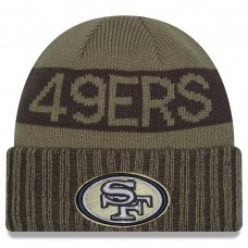 San Francisco 49ers New Era Dark Green 2025 Salute to Service Cuffed Knit Hat