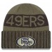San Francisco 49ers New Era Dark Green 2025 Salute to Service Cuffed Knit Hat