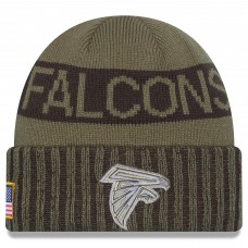 Atlanta Falcons New Era Dark Green 2025 Salute to Service Cuffed Knit Hat