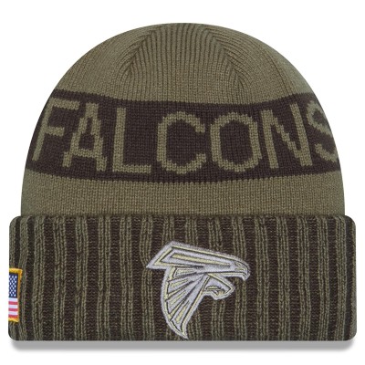 Atlanta Falcons New Era Dark Green 2025 Salute to Service Cuffed Knit Hat
