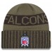 Atlanta Falcons New Era Dark Green 2025 Salute to Service Cuffed Knit Hat