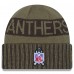 Carolina Panthers New Era Dark Green 2025 Salute to Service Cuffed Knit Hat