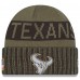 Houston Texans New Era Dark Green 2025 Salute to Service Cuffed Knit Hat