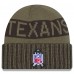 Houston Texans New Era Dark Green 2025 Salute to Service Cuffed Knit Hat