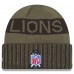 Detroit Lions New Era Dark Green 2025 Salute to Service Cuffed Knit Hat