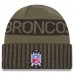 Denver Broncos New Era Dark Green 2025 Salute to Service Cuffed Knit Hat