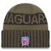 Jacksonville Jaguars New Era Dark Green 2025 Salute to Service Cuffed Knit Hat