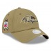 Бейсболка женская Baltimore Ravens New Era Green 2025 Salute to Service Pony Tail