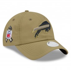Бейсболка женская Buffalo Bills New Era Green 2025 Salute to Service Pony Tail