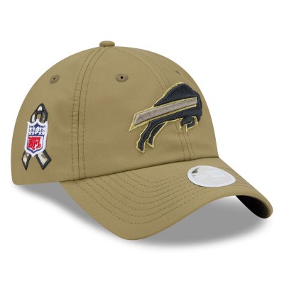 Бейсболка женская Buffalo Bills New Era Green 2025 Salute to Service Pony Tail