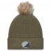 Шапка с помпоном женская Cleveland Browns New Era Dark Green 2025 Salute to Service