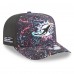 Бейсболка Miami Dolphins New Era Black 2025 NFL Crucial Catch A-Frame 9FIFTY Snapback
