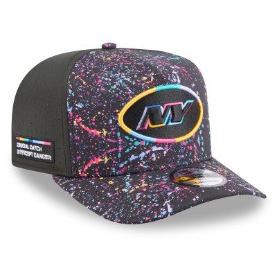 Бейсболка New York Jets New Era Black 2025 NFL Crucial Catch A-Frame 9FIFTY Snapback