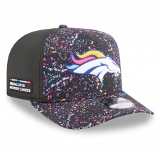 Бейсболка Denver Broncos New Era Black 2025 NFL Crucial Catch A-Frame 9FIFTY Snapback