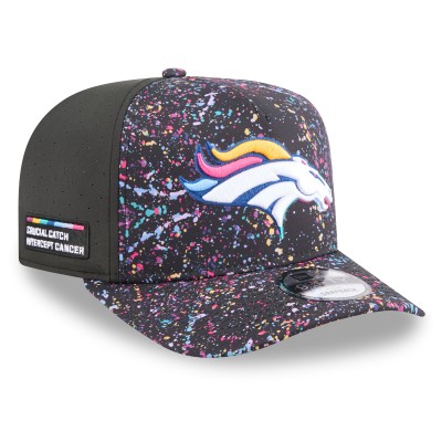 Бейсболка Denver Broncos New Era Black 2025 NFL Crucial Catch A-Frame 9FIFTY Snapback