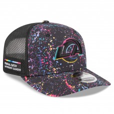 Бейсболка Los Angeles Rams New Era Black 2025 NFL Crucial Catch 9SEVENTY