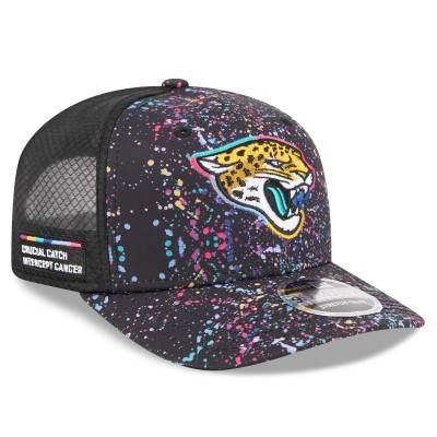 Бейсболка Jacksonville Jaguars New Era Black 2025 NFL Crucial Catch 9SEVENTY