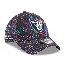 Бейсболка Las Vegas Raiders New Era Black 2025 NFL Crucial Catch 39THIRTY