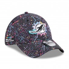 Бейсболка Miami Dolphins New Era Black 2025 NFL Crucial Catch 39THIRTY
