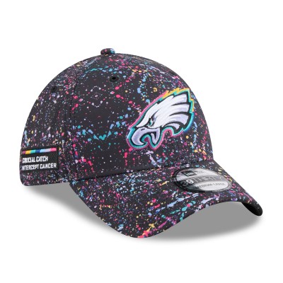 Бейсболка Philadelphia Eagles New Era Black 2025 NFL Crucial Catch 39THIRTY