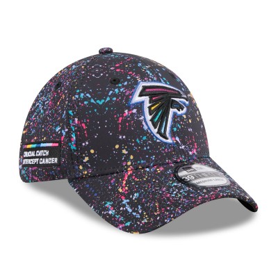 Бейсболка Atlanta Falcons New Era Black 2025 NFL Crucial Catch 39THIRTY
