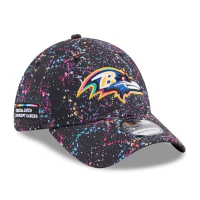 Бейсболка Baltimore Ravens New Era Black 2025 NFL Crucial Catch 39THIRTY