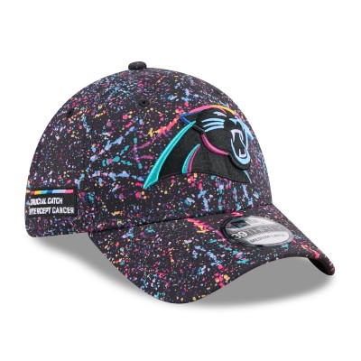 Бейсболка Carolina Panthers New Era Black 2025 NFL Crucial Catch 39THIRTY
