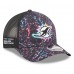 Бейсболка Miami Dolphins New Era Black 2025 NFL Crucial Catch 9FORTY
